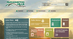 Desktop Screenshot of ci.farmington-hills.mi.us